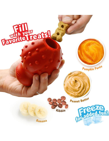 NYLABONE STRONG CHEW CONO 3 EN 1 RELLENABLE CONGELABLE SABOR TOCINO TALLA M