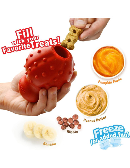 NYLABONE STRONG CHEW CONO 3 EN 1 RELLENABLE CONGELABLE SABOR TOCINO TALLA M