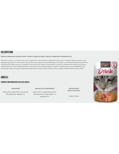 LEONARDO DRINK BEEF 40 GR X 20 UNIDADES