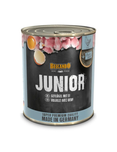 BELCANDO LATAS JUNIOR AVE Y HUEVO 800 GR X 6 UNID