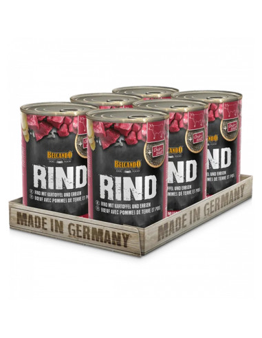 BELCANDO LATAS TERNERA CON PATATA Y GUISANTES 400 GR X 6 UNID
