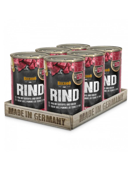 BELCANDO LATAS TERNERA CON PATATA Y GUISANTES 400 GR X 6 UNID