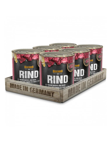 BELCANDO LATAS TERNERA CON PATATA Y GUISANTES 800 GR X 6 UNID