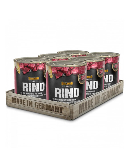 BELCANDO LATAS TERNERA CON PATATA Y GUISANTES 800 GR X 6 UNID