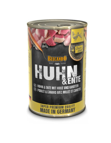 BELCANDO LATAS POLLO CON PATO MIJO ZANAHORIA 400 GR X 6 UNID