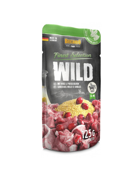 BELCANDO SOBRES VENADO CON MIJO Y ARANDANO 125 GR X 12 UNID