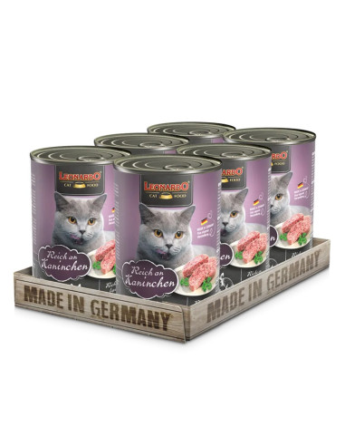 LEONARDO LATAS QUALITY SELECTION CONEJO 400 GR X 6 UNID