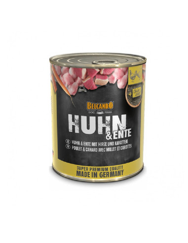 BELCANDO LATAS POLLO CON PATO MIJO ZANAHORIA 800 GR X 6 UNID