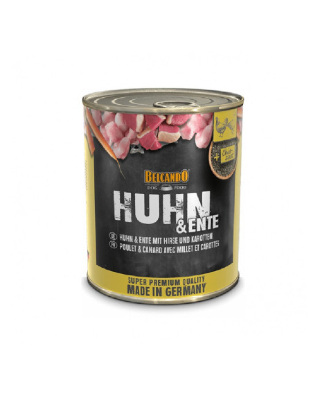 BELCANDO LATAS POLLO CON PATO MIJO ZANAHORIA 800 GR X 6 UNID
