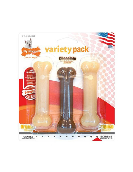 NYLABONE JUGUETE RESISTENCIA TRI-PACK