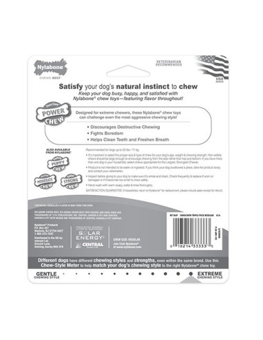 NYLABONE JUGUETE RESISTENCIA TRI-PACK