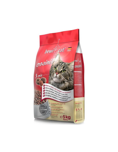 BEWICAT CROCINIS 3 MIX (POLLO, PAVO, PESCADO) 5 KG