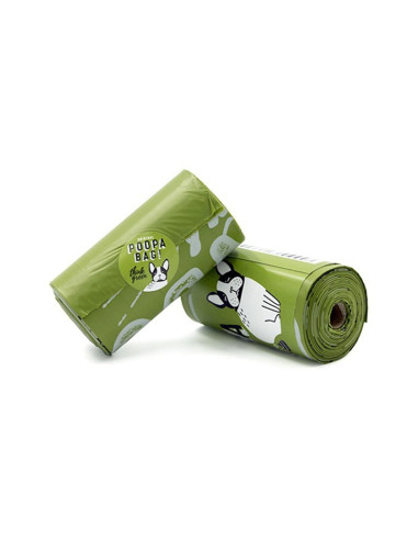 POOPA BAG! PACK 100 ROLLOS DE 15 BOLSAS 33X23 CM
