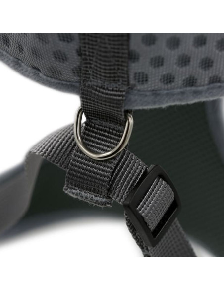 HEY! ARNÉS GRIS OUTDOOR RESPIRABLE PARA MASCOTAS TALLA M