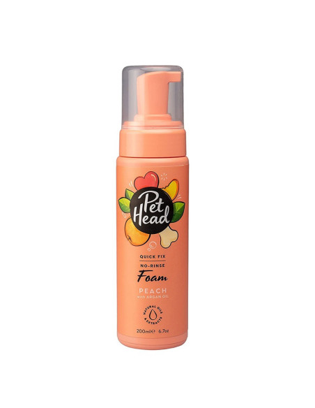 PET HEAD QUICK FIX SHAMPOO EN SECO DE DURAZNO 200 ML