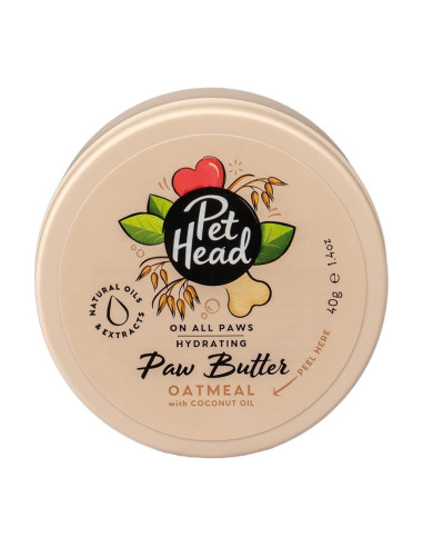 PET HEAD ON ALL PAWS MANTEQUILLA DE AVENA PARA PATAS 40 G