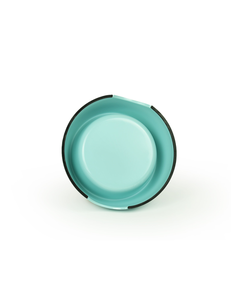 BRNX PLATO MELAMINA + INOX CELESTE L 23 CM