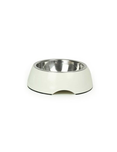 BRNX PLATO MELAMINA + INOX BLANCO S 10 CM
