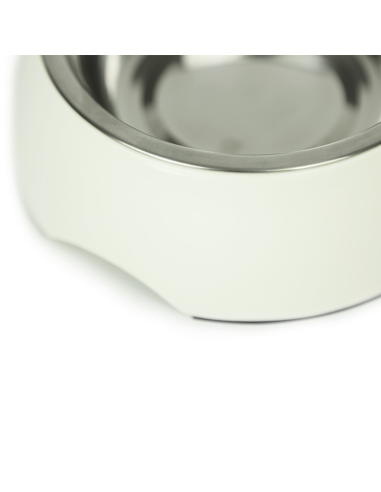 BRNX PLATO MELAMINA + INOX BLANCO S 10 CM