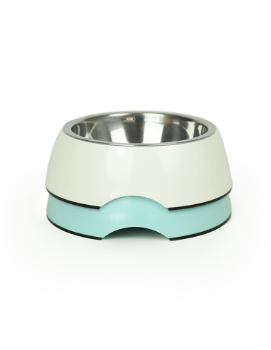 BRNX PLATO MELAMINA + INOX BLANCO S 10 CM