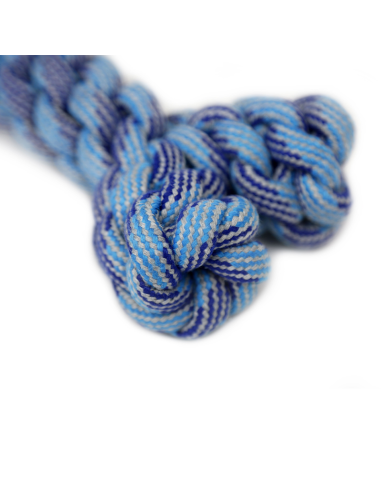 HEY! JUGUETE CUERDA HUESO AZUL 18X10 CM
