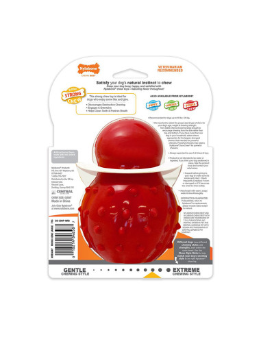 NYLABONE STRONG CHEW CONO 3 EN 1: RELLENABLE CONGELABLE SABOR TOCINO(TALLA L)