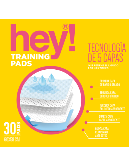 HEY! 60X58 SABANILLAS 30 UNIDADES