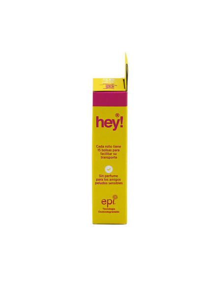 HEY!  CAJA 4 ROLLOS DE 15 BOLSAS 33X23 CM