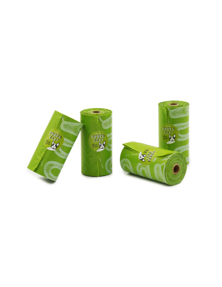 POOPA BAG! CAJA 4 ROLLOS DE 15 BOLSAS 33X23 CM