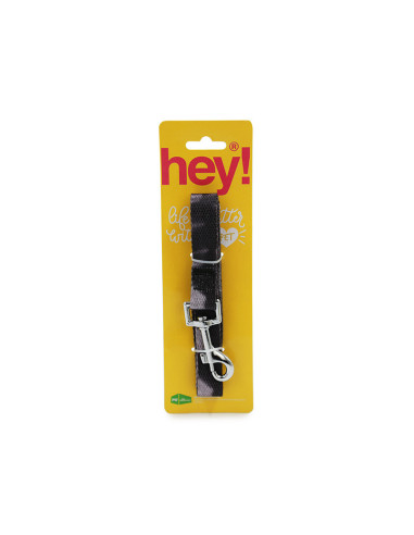 HEY! CORREA PERRO PURPURA/NEGRO 123 CM