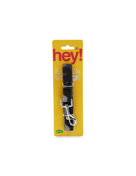 HEY! CORREA PERRO PURPURA/NEGRO 123 CM
