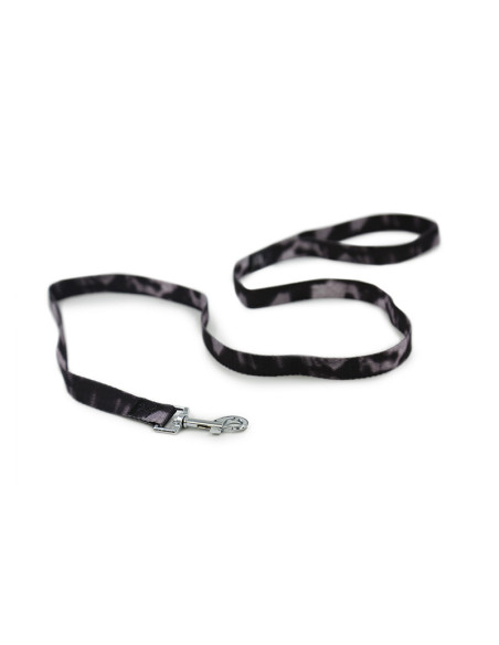 HEY! CORREA PERRO PURPURA/NEGRO 123 CM