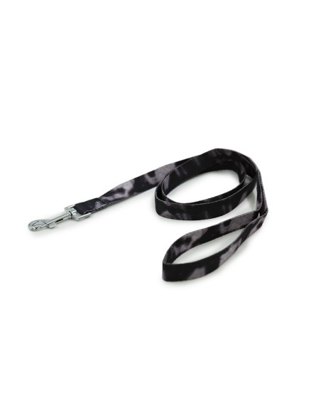 HEY! CORREA PERRO PURPURA/NEGRO 123 CM