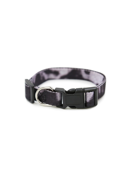 HEY! COLLAR PERRO FIBRA PURPURA/NEGRO 53,5 CM