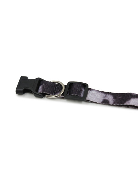 HEY! COLLAR PERRO FIBRA PURPURA/NEGRO 53,5 CM