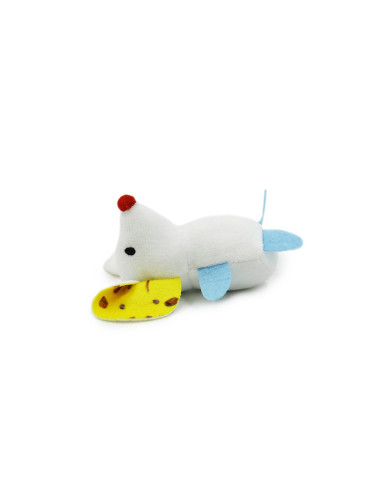 HEY! JUGUETE PARA GATOS RATÓN BLANCO 12,5 X 10 CM