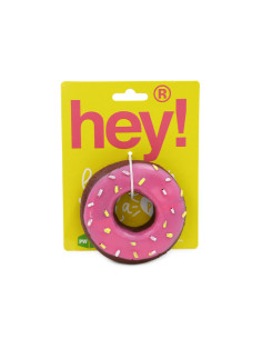 HEY! JUGUETE DONUT CON SONIDO PARA PERROS 9,5x9,5x3 CM