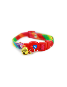 HEY! COLLAR GATOS ARCOIRIS 20-32 CM