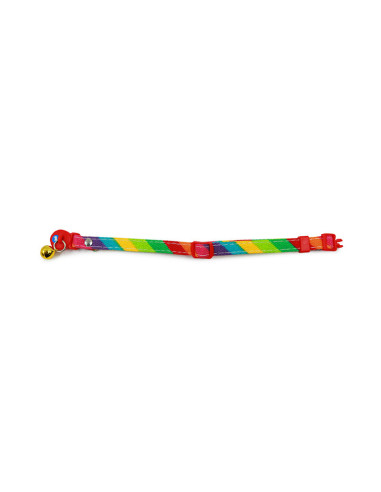 HEY! COLLAR GATOS ARCOIRIS 20-32 CM
