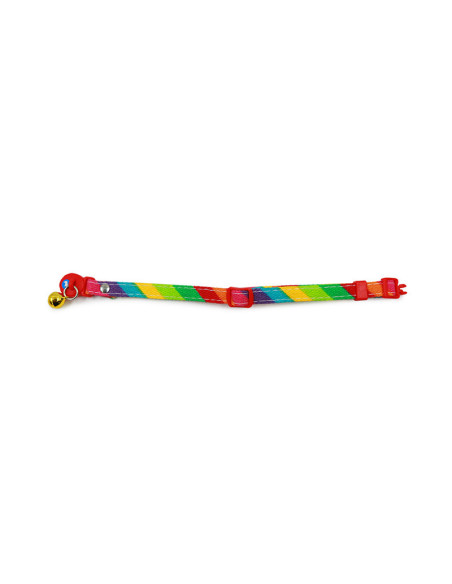 HEY! COLLAR GATOS ARCOIRIS 20-32 CM