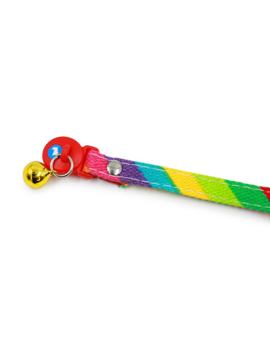 HEY! COLLAR GATOS ARCOIRIS 20-32 CM