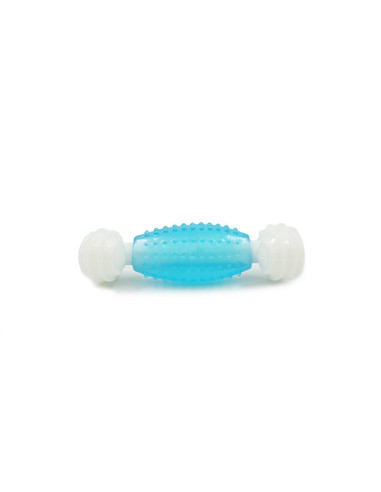 HEY! JUGUETE HUESO NYLON BLANCO/CELESTE 12,3X5X3,3 CM