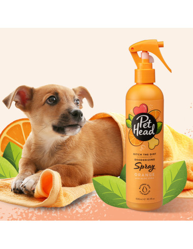 PET HEAD DITCH THE DIRT DESODORANTE EN SPRAY NARANJA 300ML