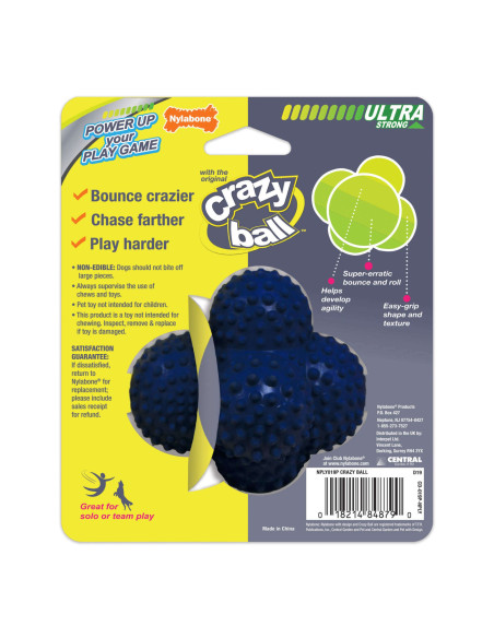 NYLABONE POWER PLAY LANZADOR DE GOMA CRAZY BALL TALLA L