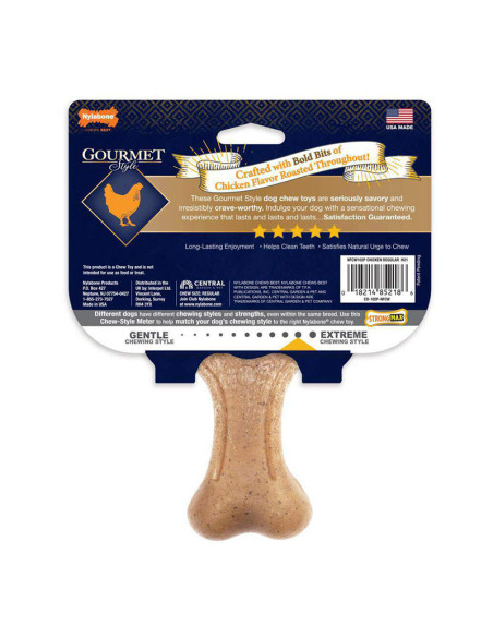 JUGUETE STRONG CHEW GOURMET STYLE WISHBONE SABOR POLLO TALLA M