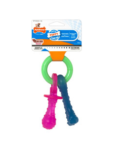 NYLABONE JUGUETE NYLON PUPPY CHEW DENTICIÓN TALLA S