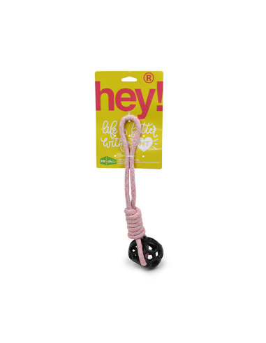 HEY! JUGUETE PERRO CUERDA BOLA 35,5 CM