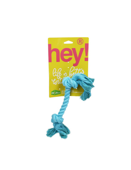 HEY! JUGUETE PERRO CUERDA CELESTE 31CM