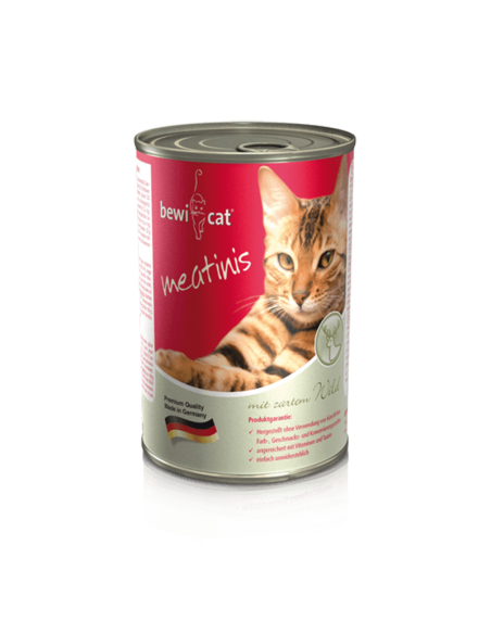 BEWICAT LATAS MEATINIS RICO EN VENADO 400 GR X 6 UNID