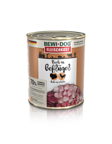 BEWIDOG DISPLAY LATAS RICO EN AVE 800 GR X 6 UNID